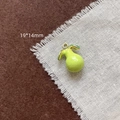 Détail d'un pendentif en forme de poire verte avec fermoir doré, dimension 19x14mm - 9# Poire-Vert Clair