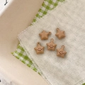Süße braune sternförmige Legierungsanhänger mit Lachgesichtern für DIY-Schmuck - 7# Khaki Smiley Stern