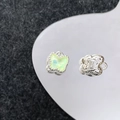 Détails de breloques papillon en argent avec pierres vert clair pour bijoux DIY - Papillon Argent Vert Clair (4#)