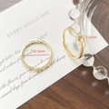 Detail showing 18k gold plated adjustable ring base with 3.5mm pearl setting tray - 18K Gold (Style 3)