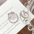 Dettaglio della base dell'anello argento con diametro interno di 17mm per gioielli fai-da-te - Oro Bianco (Stile 20)