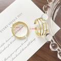 Dettagli del supporto per anello placcato oro 18k con diametro interno di 17 mm - Oro 18K (Stile 21)
