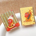 Retro acrylic planner cards with cartoon illustrations and six-hole binder design - Banana Split Writing Style 2 (Double Sided)