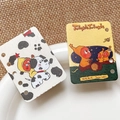 Detail of DIY acrylic loose-leaf cards featuring cartoon cow patterns and star quotes - Cow Spot Teeter-Totter Style 3 (Double Sided)