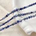 Detalle macro de cuentas de sodalita natural en forma de estrella para joyería DIY - 3# Sodalita