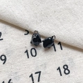 Détails de deux breloques fantômes en émail noir pour bijoux faits main DIY Océan - 13# Fantôme Noir Trou Argenté