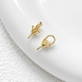 Détail macro de montures de pendentif couronne en or 18k pour bijoux DIY - Forme de Couronne (1#18k Or)