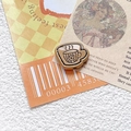 Close-up of cute cartoon teacup charm for DIY jewelry making with cream color finish - 10# Cream Coffee (Single)