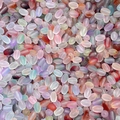 Frosted matte oval beads in mixed macaron colors for DIY jewelry making and crafts - Multicolor Mixed Frosted Style (24#) / 10g Pack