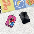 Detailed macro view of The Emperor tarot parrot enamel charm for jewelry making - The Emperor