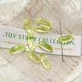 Pale yellow-green translucent banana-shaped glass beads for DIY jewelry making - 4# (Light Yellow Green)
