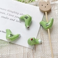 Macro di perline a forma di uccellino in ceramica verde fatte a mano per gioielli DIY - Stile Uccello Verde (5#)