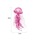 Roze aquarel kwal muursticker variant in 30x17cm formaat voor wanddecoratie - Stijl B
