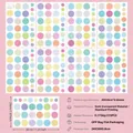 Bohemian colorful polka dot wall stickers set of 8 sheets for nursery decor - 20cm*30cm*8 Sheets / Irregular Polka Dot