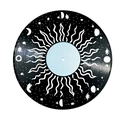 Decorazione da parete vintage in vinile con motivi di sole, luna e stelle per la casa - Stile A
