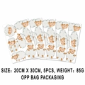 5er-Set Wandtattoo Aquarell-Schafe für Kinderzimmer und Babyzimmer Wanddekoration - 20x30 / Schaf-Muster (UV5T8068T_T)