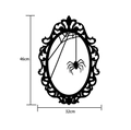 Gothic Halloween wall decor featuring a black victorian frame with spider web 46x32cm - Style A: Witch Spider Web (46x32cm)