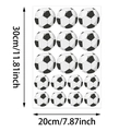Voetbal muurstickers set met 17 sport decals voor kinderkamer decoratie 30x20cm - Voetbal Stijl (CT8P8069T_T) / Standaard Specificatie