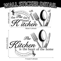 Schema adesivo murale cucina con dimensioni e design della scritta decorativa - 70*30cm / Nero (UV24Y10672T_R)