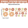 Set aus 26 Boho-Gänseblümchen-Wandstickern in 4 Bögen zu je 30x20cm Größe - CT24Y11222 (20x30cm * 4 Blätter)