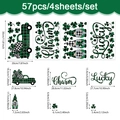 Detailed sheet dimensions for 57pcs St. Patrick’s Day gnome and clover PVC stickers - Gnome Truck Theme (UV24Y11424T_T) / 20*30cm*4 Sheets