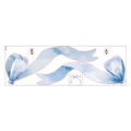 Stickers muraux nœuds aquarelle bleue pour chambre de fille avec guides d'assemblage - Style de Nœud Aquarelle Bleu (UV24Y12003T_R)