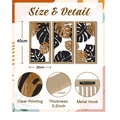 Set of 3 bohemian monstera leaf wooden wall art plaques with geometric arch design - Monstera Leaf (Y24Y51123_Q) / Y24Y51123_Q