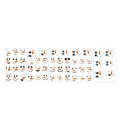 Funny snowman facial feature PVC stickers for DIY Christmas gift box and fridge decoration - Snowman Expression 3 (CT24Y12590T) / 20cm*30cm