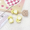 Detailed view of yellow tulip resin charms for DIY jewelry making and accessories - Bright Yellow (3# Single Price)
