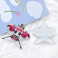 Macro shot of traditional Chinese kite acrylic charms for DIY jewelry and accessories - Classic Red And Black Kite Style