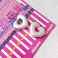 Perlmuttweiße hohle Herzanhänger 18x16mm für DIY-Schmuckherstellung und Basteln - Perlmuttweiß Hohles Herz Charm
