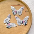 Detail showing butterfly charms with Chinese calligraphy and ink painting patterns - 11# Glossy Ink