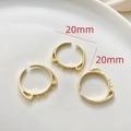 Macro detail of 14k gold plated cat-ear shaped adjustable rings with 20mm outer diameter - 18K Gold Color Cat Ear Style (1#)