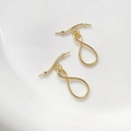 Détails du fermoir à bascule OT plaqué or 14k pour la création de bijoux DIY - Style Infini / 1# Or 18K (Prix Unitaire)