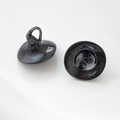 Macro view of polished black wizard hat pins for handmade DIY baroque jewelry making - Small / Gunmetal