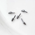 Λήψη macro από καρφίτσες σε σχήμα κέρατου για DIY κοσμήματα μπαρόκ και αξεσουάρ - Μικρό Μαύρο Μεταλλικό