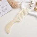 Elegante grove kam van acetaat met een romige marmeren textuur en parelglans effect - AB Wit