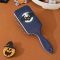 Halloween air cushion brush featuring a bat and moon design on a deep blue handle - Bat