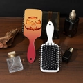 Brosse à cheveux Halloween avec motif citrouille et brosse de massage blanche épurée - Citrouille 3