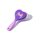 Spazzola per capelli viola a forma di cuore per bambine con simpatica stampa unicorno - Vernice Morbida Gradiente Bicolore / Taglia M