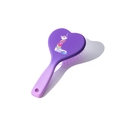 Spazzola per capelli viola a forma di cuore con unicorno e finitura sfumata - Vernice Morbida Gradiente Bicolore / Taglia L