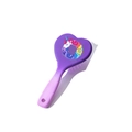 Spazzola a cuore viola sfumato con motivo unicorno e arcobaleno per bambine - Vernice Morbida Gradiente Bicolore / Lettera O