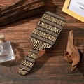 Bohemian air cushion hairbrush with leopard and zebra patterns on a dark wood background - Leopard Zebra Pattern (B#)