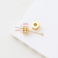 Dettaglio perline distanziatrici in oro 18k 8x6mm con zirconi per creazione gioielli DIY - 7# Stile Cilindro Lucido (ltao709799135830)