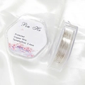 0.4mm silver copper wire for DIY jewelry making in clear hexagonal packaging box - 6#0.4mm One Roll (About 15m)