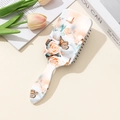 Floral butterfly hair cushion brush with vintage rose pattern and ergonomic handle - Butterfly Floral Pattern (Cushion Brush)