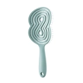 Spazzola a spirale flessibile verde chiaro con design traforato e punte massaggianti - Verde Menta