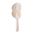 Spazzola per capelli massaggiante a spirale rosa chiaro con design ventilato - Rosa Nudo