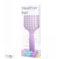 Purple shield diamond hollow hair comb with vented design in retail packaging - With Box / Purple