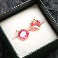 Pendentifs en cristal aurore rose en forme de goutte avec griffes dorées pour bijoux - Rose Aurore Goutte d'eau (8#)